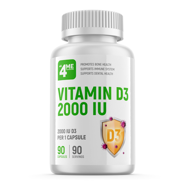 Vitamin D3 2000, 90 капс. all4ME
